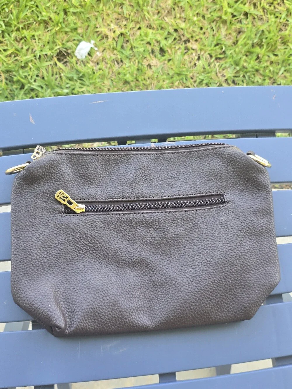 Montana West Brown Cosmetic Bag Makeup Pouch Toiletry Travel Case Zip Organizer